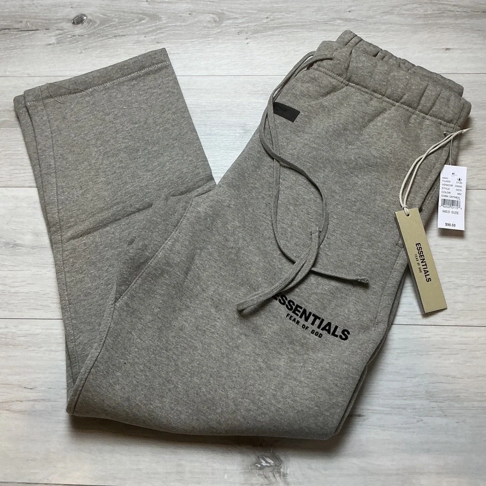 Fear of God Essentials Sweatpants Dark Oatmeal‎ Medium New With Tags